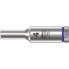 Головка торцевая шестигранная 8790 HMA Deep DR 1/4 глубокая 4 x 50 мм WERA WE-004500