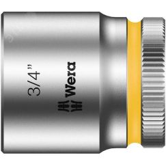 Головка торцевая шестигранная 8790 HMB Zyklop DR 3/8 3/4 x 30 мм WERA WE-003578