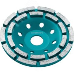 Чашка двухрядная алмазная шлифовальная, d 125 мм СИБИН 33441-125