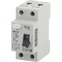 УЗО PRO NO-902-49 ВД1-63 2P 25А 300мА ЭРА Б0031890