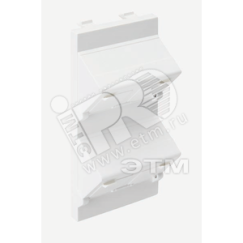 Connect Наклонный адаптер на 2хRJ45 коннектора,   S-модуль, графит Simon S80B-14