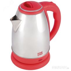 Чайник стальной HS-1028 на 1.8 л, цвет красный HomeStar 008200