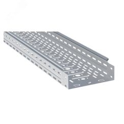 Лоток перфорированный металлический 80х300х3000-0.8 мм (12м) EKF L8030001