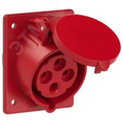 Розетка встраиваемая наклонная 32А/400V/3P+E/IP44 PCE 424-6