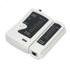 Тестер для витой пары, коаксиала, телефона (кож.зам.чехол) Cabeus CT-BNC-RJ45