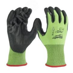 Перчатки защитные Hi-Vis Cut level (Хай Виз Кат Левел) 5/E, XL/10 Milwaukee 4932479934