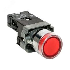 Кнопка BA42 с подстветкой 230В красная NC IP65 PROxima EKF xb2-bw42-230-65