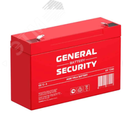 Аккумулятор GS 6В 12Ач General Security GS12-6 GENERAL SECURITY