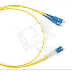 Патч-корд волоконно-оптический (шнур) SM 9/125 (G657) LC/UPC-SC/UPC duple* LSZH 3м Hyperline 39438