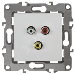 Розетка RCA, Эра12, белый, 12-3113-01 ЭРА Б0027471