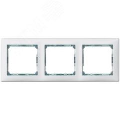 VALENA Рамка 3 поста горизонтальная белый/кристалл Daccord/Legrand 774463