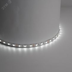 Лента светодиодная LEDх60/м 5м 14.4w/m 12в IP65 тепло-белый/на белом основании FERON LS607 теп-бел.