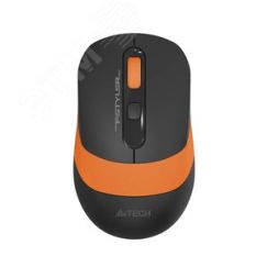 Мышь беспроводная Fstyler FG10, оптическая, USB, 2000dpi, 4 кнопки, черный/оранжевый A4Tech FG10 ORANGE