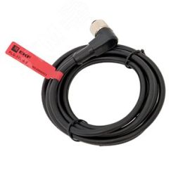 Кабель-разъем М12 4-PIN угловой PLG-12L-4-2 EKF PLG-12L-4-2