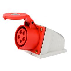Розетка стационарная 3Р+РЕ+N 16А 380В IP44 РС-103 SE (Dekraft) 26194DEK