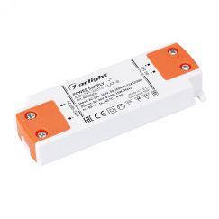 Блок питания ARV-SP-24015-FLAT-B (24V, 0.63A, 15W) (IP20 Пластик, 5 лет) Arlight 029376(1)