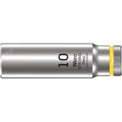 Головка торцевая шестигранная 8790 HMA Deep DR 1/4 глубокая 10 x 50 мм WERA WE-004507