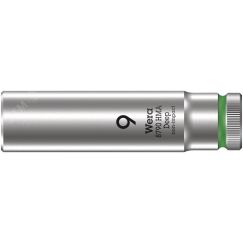 Головка торцевая шестигранная 8790 HMA Deep DR 1/4 глубокая 9 x 50 мм WERA WE-004506