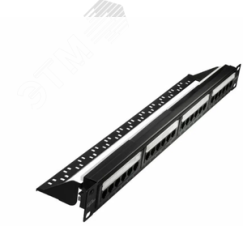 Патч-панель модульная для Keystone Jack 19'. под 24 модуля. UTP. 1U СУПР 10-0401