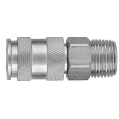 Муфта БРС европейского типа с наружней резьбовой частью BSPT 3/8'' Jonnesway GM-03AM