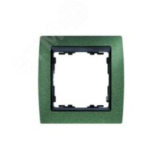 Рамка на 1 пост, S82, зеленая текстура - графит Simon 82814-65