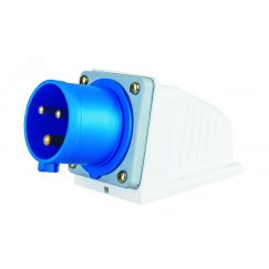 Вилка стационарная 2Р+РЕ 32А 220В IP44 ВС-103 SE (Dekraft) 26160DEK