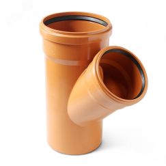 Тройник для наружной канализации 160x110/45 PRO AQUA PPH70161145
