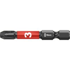 Бита ударная 851/4 IMP DC Impaktor PH алмазное покрытие хвостовик 1/4 E 6.3 PH 3 x 50 мм WERA WE-057657