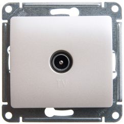 GLOSSA Розетка телевизионная TV проходная 4DB перламутр в рамку SE (Systeme) GSL000692