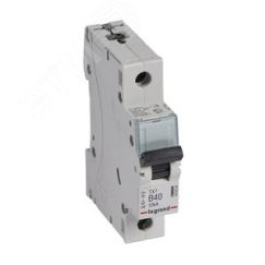 Выключатель автоматический однополюсный 40А B TX3 6kA/10kA Daccord/Legrand 403864