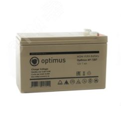 Аккумуляторная батарея Optimus AP-1207 7ач 12в Optimus CCTV В0000012048