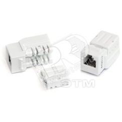 Вставка Keystone Jack RJ-45(8P8C) категория 6A 110 IDC заделка с помощью NE-TOOL белая Hyperline 47013