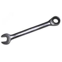 Ключ комбинированный трещоточный 21х21 хромированный Hortz 330774