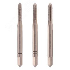Метчик М 2,0х0,4 (Комплект 3шт) DIN352 HSS-G 6h 36мм a=2,1 H-Tools 230020HT