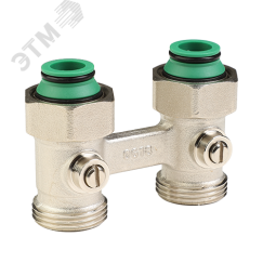 Узел нижнего подключения с шаровым затвором прямой 3/4'х3/4' MVI TR.415.0505