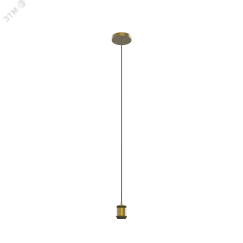 Светильник подвесной под лампу E27 1х60 Вт 200-240В IP20 1000х48 мм Бронзовый Decor Gauss Gauss PL022