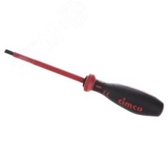 Отвертка шлицевая диэлектрическая VDE SL 5.5x1.0х125мм CIMCO 11 7705