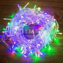 Гирлянда Твинкл Лайт 10 м, прозрачный ПВХ, 80 LED, мультиколор Neon-Night 303-189