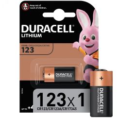 Элемент питания CR123 ULTRA (10/50/5400) Duracell A0001263