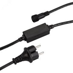 Шнур питания ARD-CLASSIC-BALL-STD-1.5м Black (230V, 1.6A) (ARDCL, Закрытый) Arlight 025651