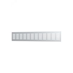 Решетка переточная алюминиевая с анодированным покрытием 480x80, цвет Silver ERA 4808DP Al Silver