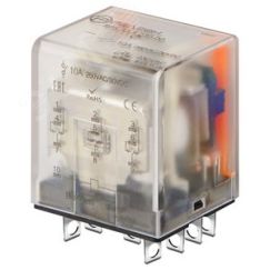 Миниатюрное силовое реле, 3 перекидных контакта 10А (230В AC) Релеон RP533823000