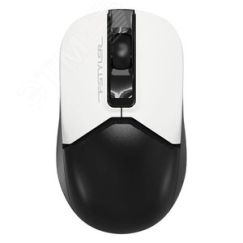 Мышь беспроводная Fstyler FG12S Panda, оптическая, USB, 3 кнопки, бесшумные кнопки, белый/черный A4Tech FG12S PANDA