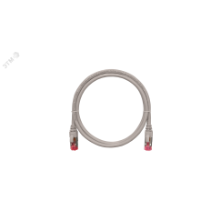 Шнур S/FTP 4 пары Кат.6a 2хRJ45/8P8C T568B 7х0165мм PVC серый 3м NIKOMAX/NIKOLAN NMC-PC4SA55B-030-GY