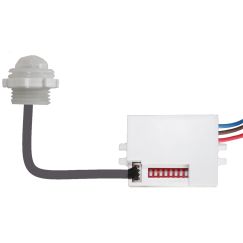 Датчик движения MD 021 для дома инфракрасный аккумуляторный 100Вт 5сек/8мин 6м 120(сбоку)+360(сверху)гр IP20 ЭРА Б0043798