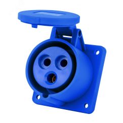 Розетка для скрытой проводки 2Р+РЕ 32А 220В IP44 РЩ-103 SE (Dekraft) 26261DEK