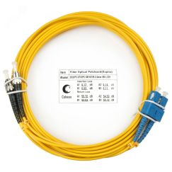 Шнур оптический duplex 20м SC-ST 9/125 sm LSZH Cabeus FOP(d)-9-SC-ST-20m