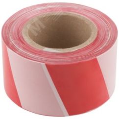 Лента сигнальная (красно-белая) 75 мм х 250 м КУРС РОС 11850