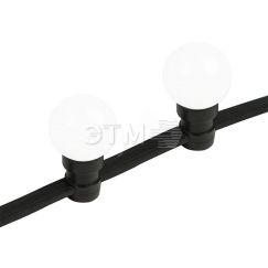 Набор готовый евро Belt Light 2 жилы шаг 40 см, белые LED лампы 45мм, 6 LED Neon-Night 331-345
