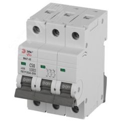 Выключатель автоматический ВА47-63 3P 50А кривая C 4,5кА PRO VA63-3P50C4.5 ЭРА ЭРА Б0059442